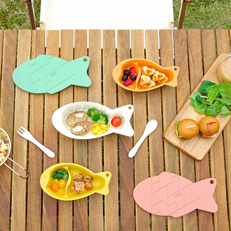 日本製竹纖維魚形餐具組合