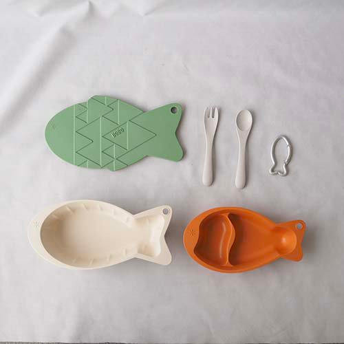 日本製竹纖維魚形餐具組合
