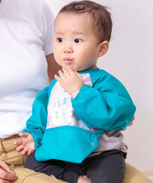 COCOWALK 嬰幼兒長袖立體防水圍兜 (2022年最新款)