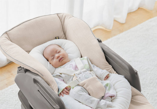 Combi Nemulila Bedi Long 兩用餐搖椅 BE Beige(日本電動版)