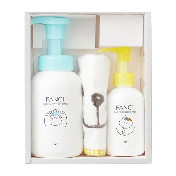 日本限定:Fancl初生嬰幼兒沐浴乳+乳液禮盒