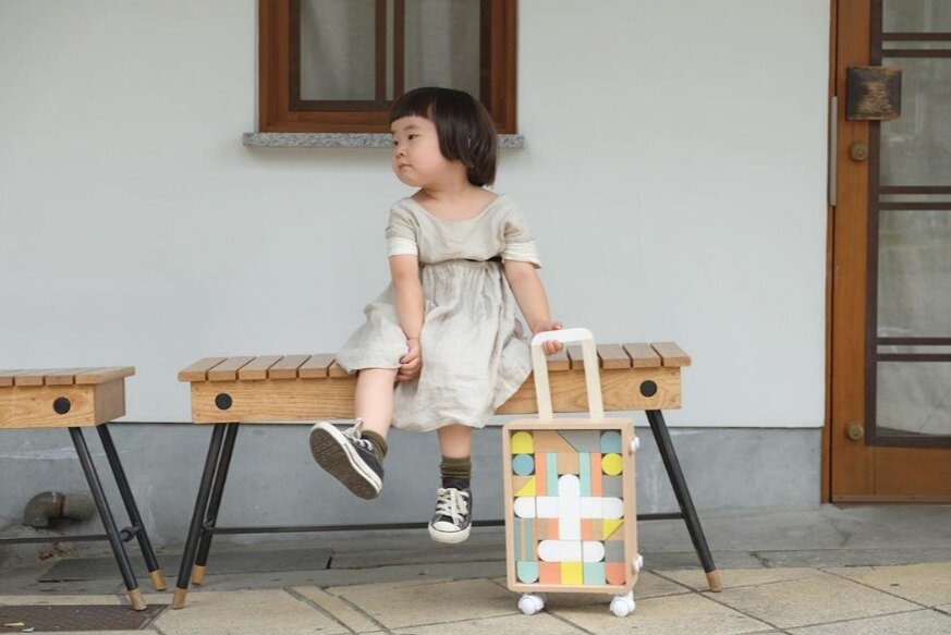 DOU 木製玩具 Carry me 行李喼