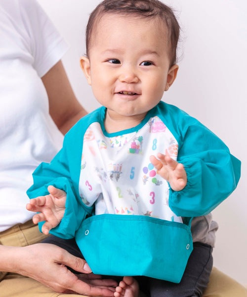 COCOWALK 嬰幼兒長袖立體防水圍兜 (2022年最新款）