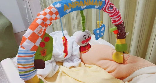 Anpanman 麵包超人初生嬰兒車夾掛式吊橋玩具